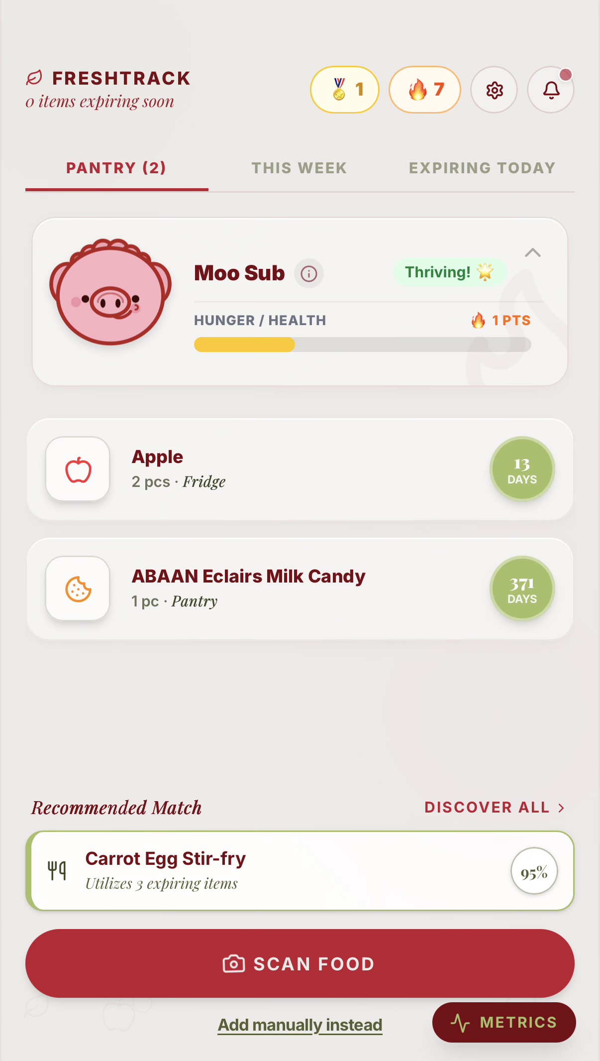 FreshTrack screenshot 2